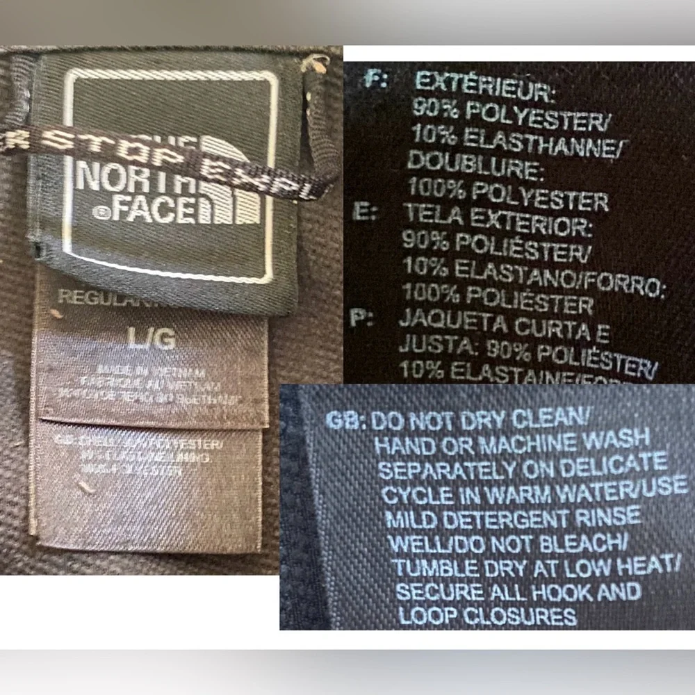 The North Face Men’s Sz‎ L Dk Gray Apex Soft Shell Performance Jacket